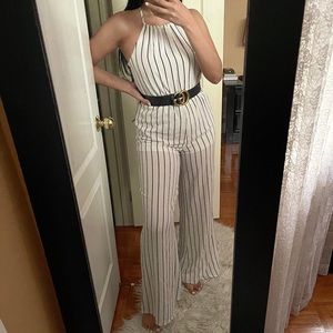 Long striped jumpsuit S